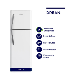 Heladera Con Freezer Cíclica 277 L Blanca Drean - Hdr280f50b