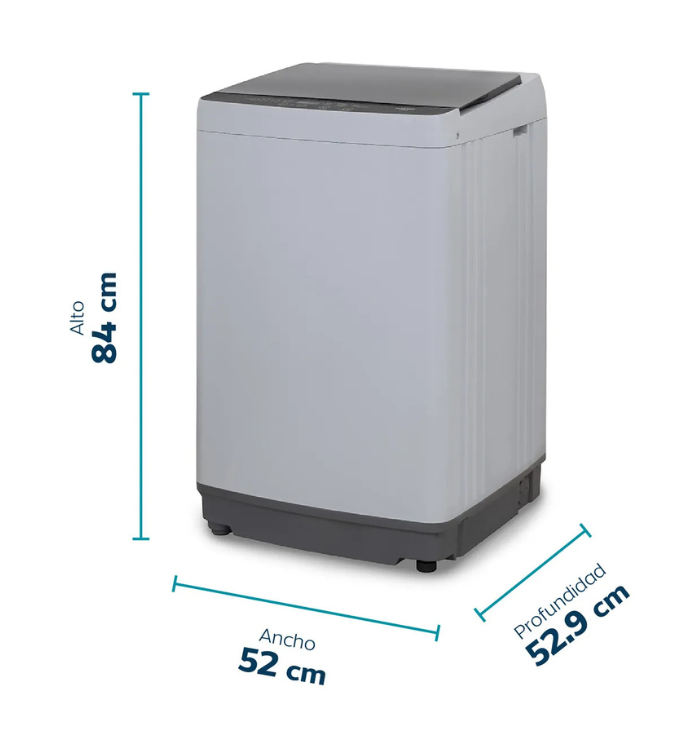 Lavarropas Automático Carga Superior Philco 5.5 Kg 750 Rpm Gris