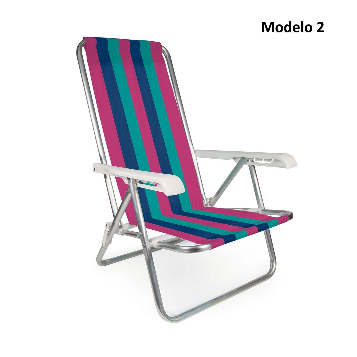 Silla reclinable Mor aluminio 4 posiciones (Modelos Surtidos)