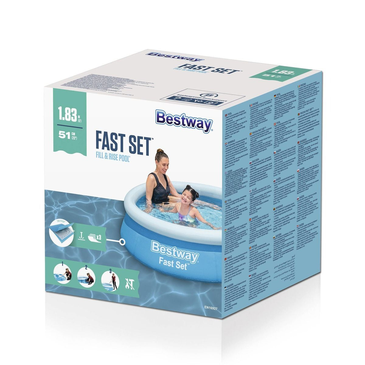 Pileta autoportante Bestway Fast Set 183x51 cm
