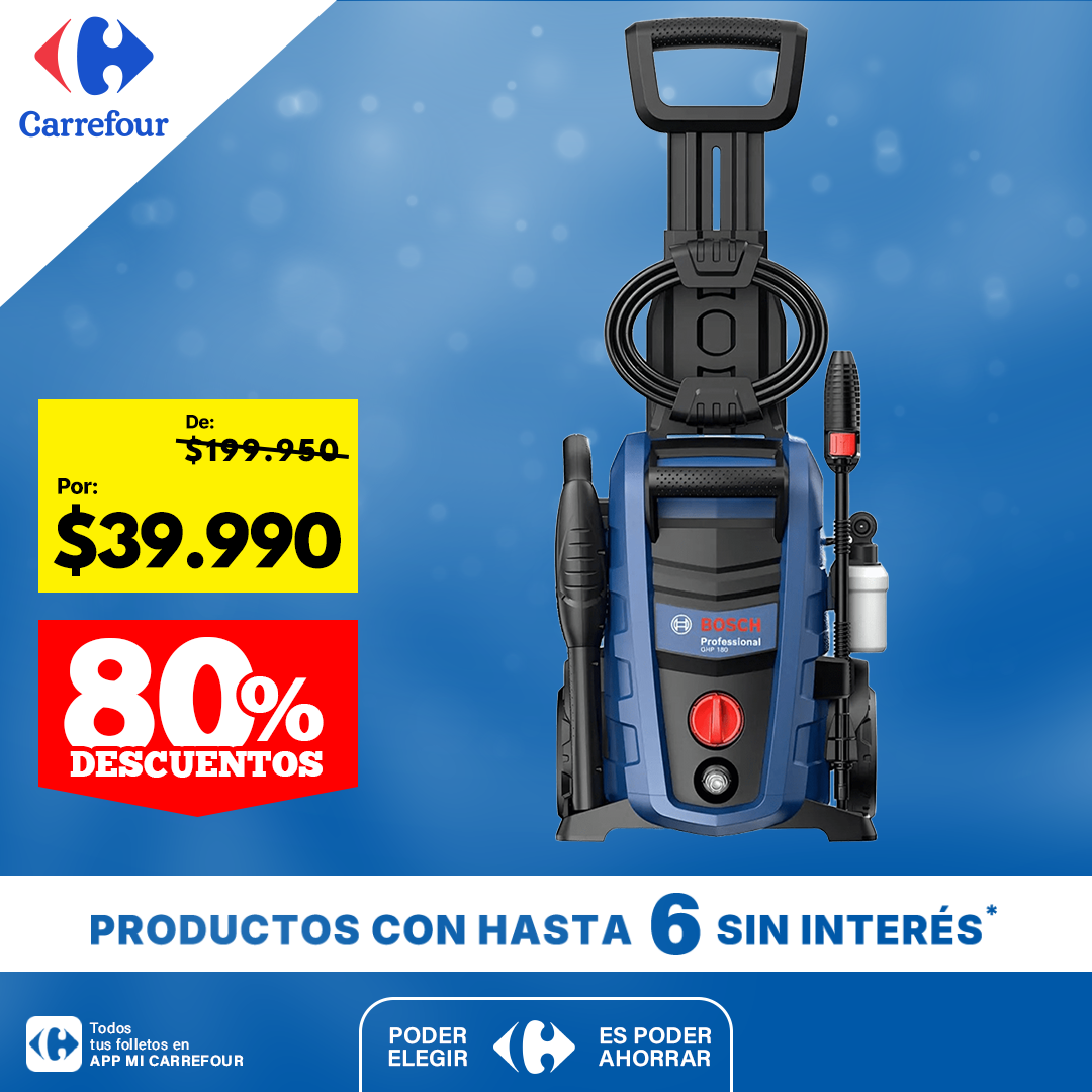 Hidrolavadora Bosch Ghp 180 Con Manguera 5 Metros Color Azul marino Frecuencia 50 Hz