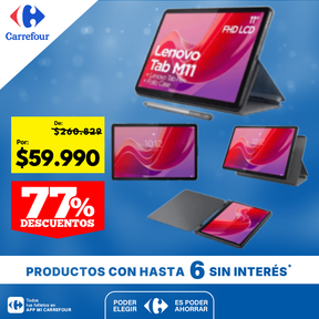 Tablet Lenovo Tab M11 8gb Ram 128gb Funda Lápiz 11'' Wuxga Color Gris oscuro