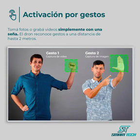 Mini Drone P15 Camara Dual Video Plegable Bateria Recargable Smart Tech