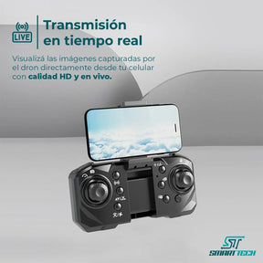 Mini Drone P15 Camara Dual Video Plegable Bateria Recargable Smart Tech