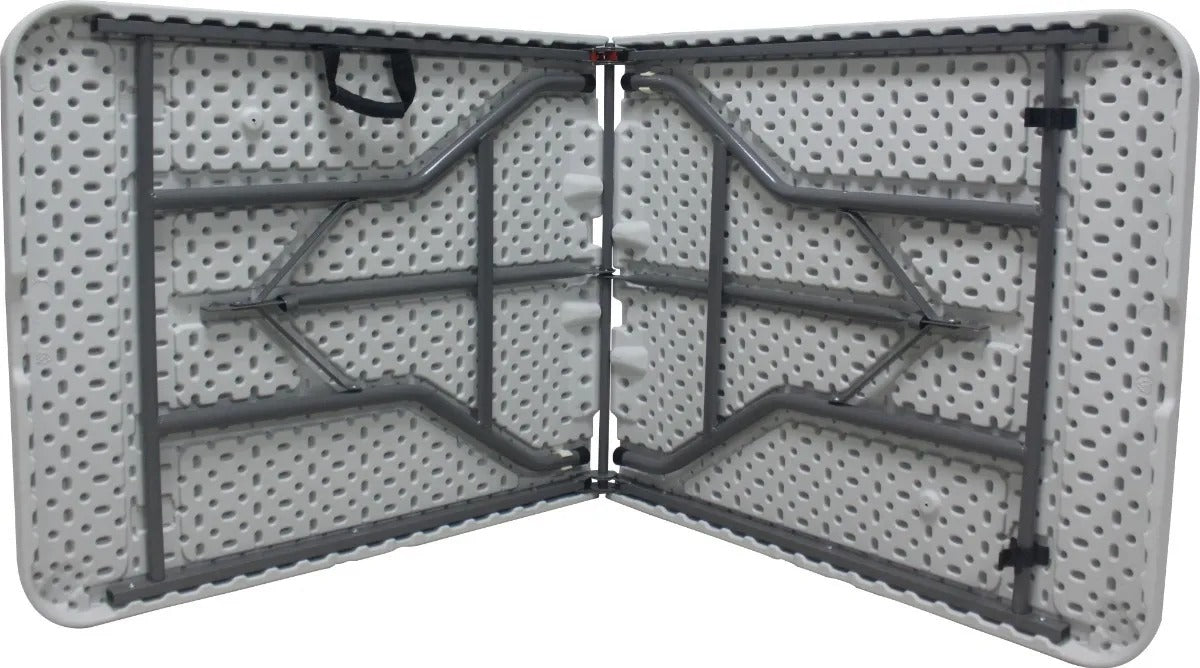Mesa Plegable Valija 1.8 Mts Hogar Camping Jardín Reforzada Color Blanco