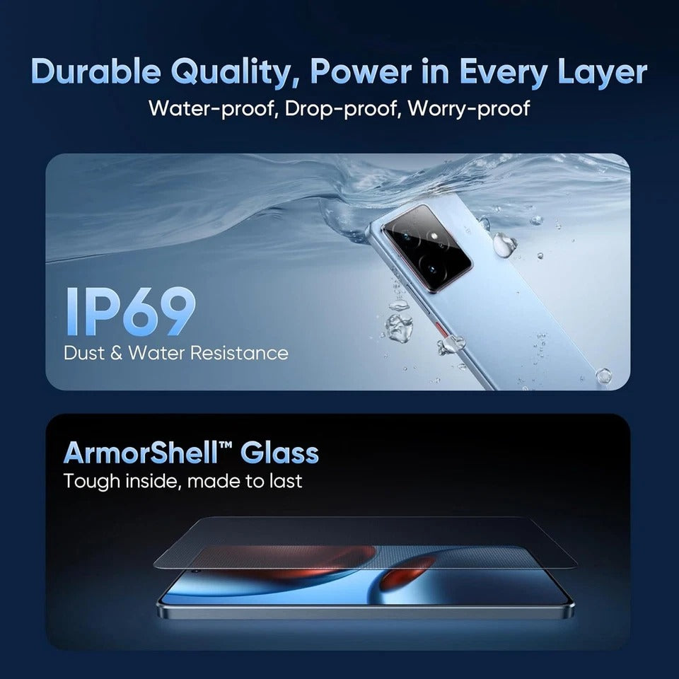 Chipset Realme GT 7 (azul, 12GB+512GB) MediaTek Dimensity 9400e versión global.